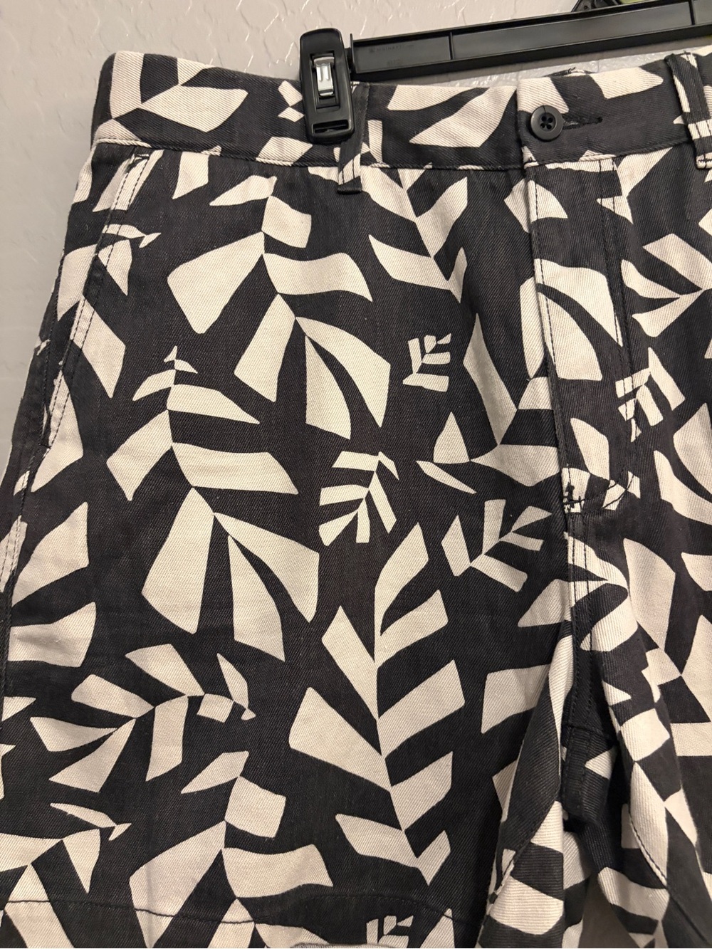 Madewell Men’s XL Hemp Cotton Printed Shorts Thunder Cloud NF016 NWT - Picture 5 of 13